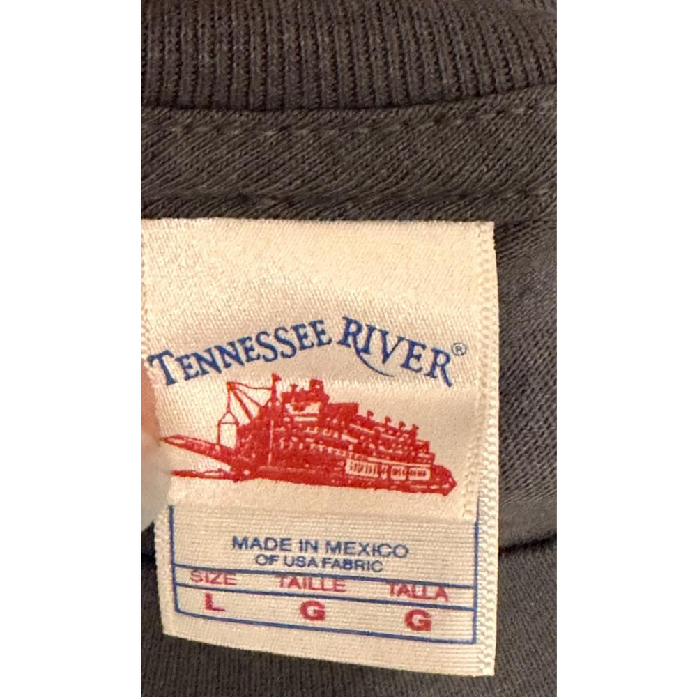 NWOT Vintage 90s Kenny G Graphic Concert TShirt Tennessee River Size L Gray - Picture 5 of 8